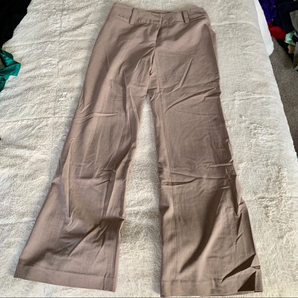 AB Studio Khaki Tan Work Trousers Size 2 - Picture 2 of 6